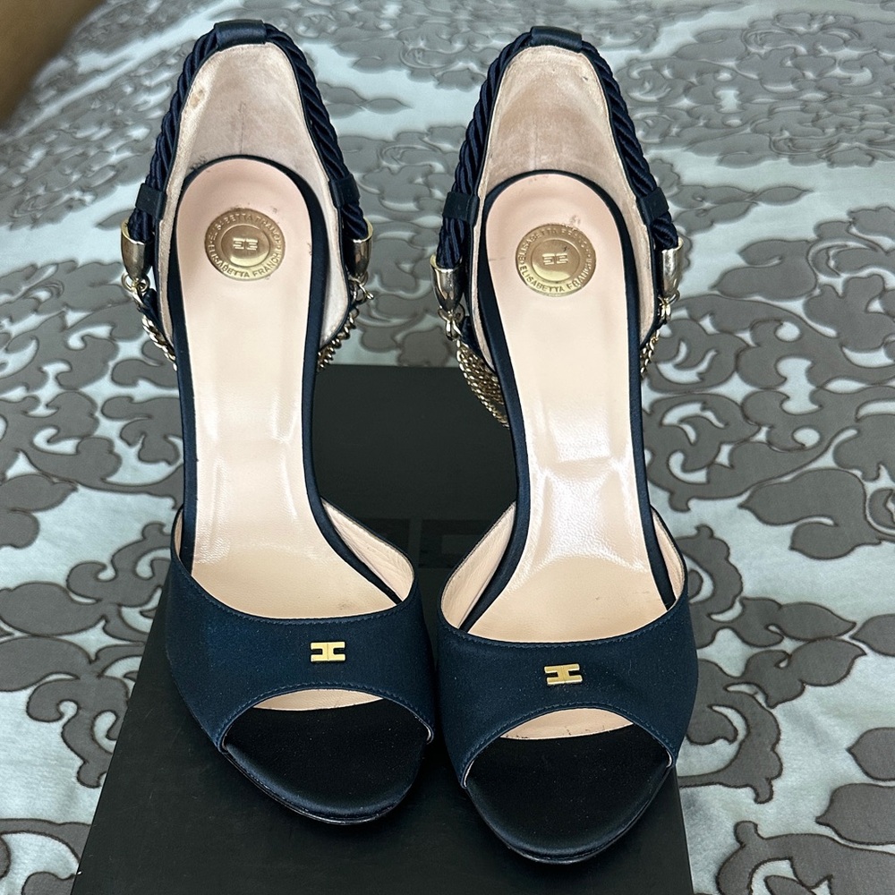 Elisabetta Franchi Black Women's Heels